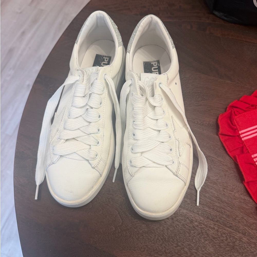Golden Goose Pure White Sneakers